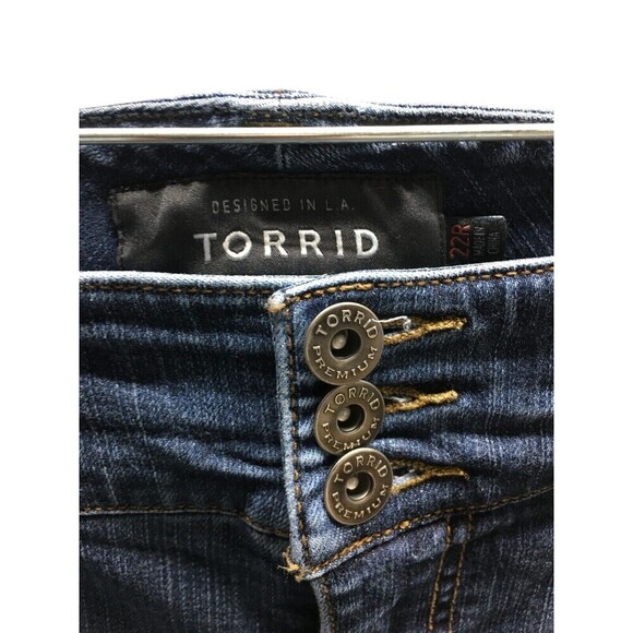 Torrid Premium Jeans Women's Size 22 Regular Blue Cotton Blend Stretch - Picture 6 of 7